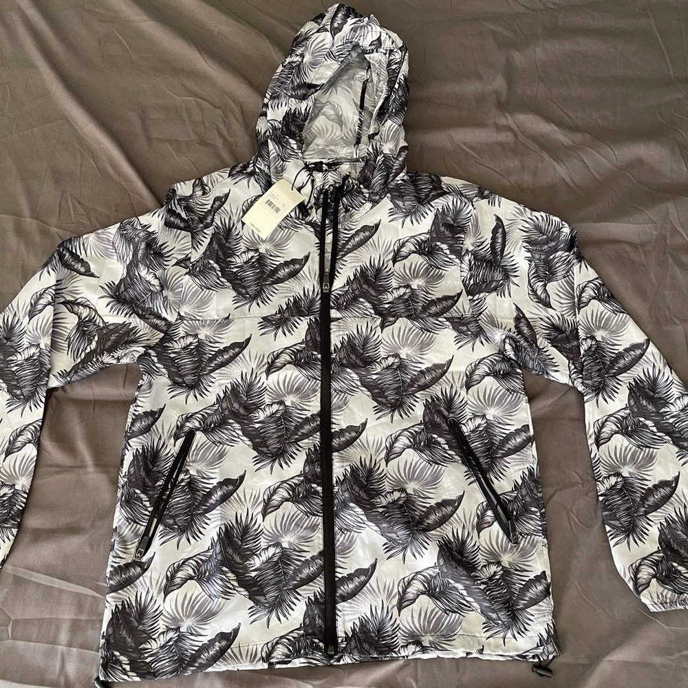 Flower White Windbreaker